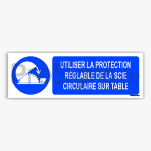 M031hm - Utiliser la protection réglable de la scie circulaire sur table