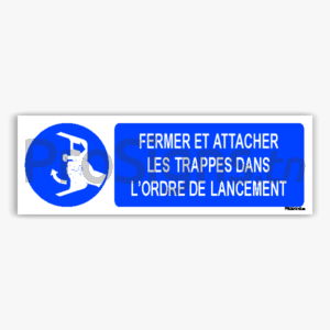 M037hm - Fermer et attacher les trappes dans l’ordre de lancement