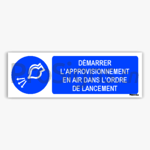 M044hm - Démarrer l’approvisionnement en air dans l’ordre de lancement