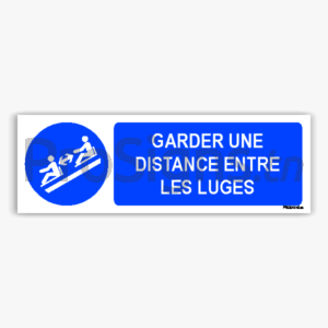 M052hm - Garder une distance entre les luges