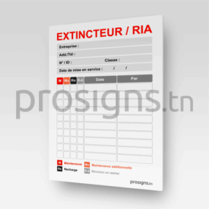 HN.F.ETM001 – Etiquette maintenance extincteur
