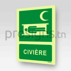 Panneau Photoluminescent / Phosphorescent. PLE013m - Civière