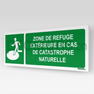 E065hm - Zone de refuge extérieure en cas de catastrophe naturelle