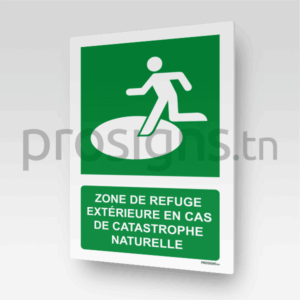 E065m - Zone de refuge extérieure en cas de catastrophe naturelle