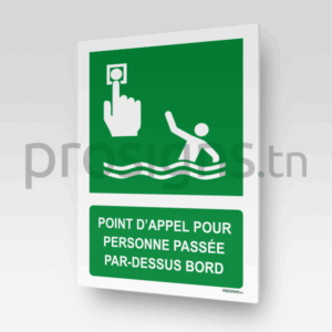 E069m - Point d’appel pour personne passée par-dessus bord