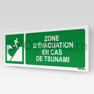 E062hm - Zone d’évacuation en cas de tsunami