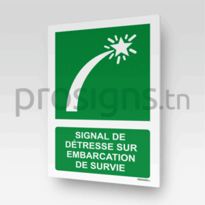 E048m - Signal de détresse sur  embarcation de survie