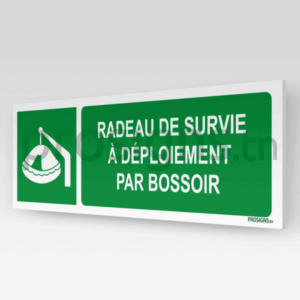 E039hm - Radeau de survie à déploiement par bossoir