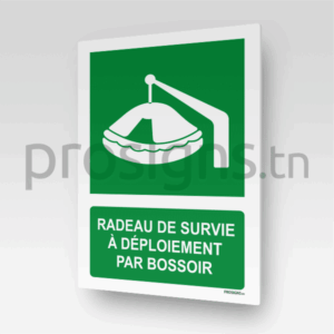 E039m - Radeau de survie à déploiement par bossoir
