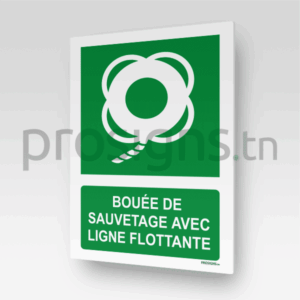 E041m - Bouée de sauvetage avec ligne flottante