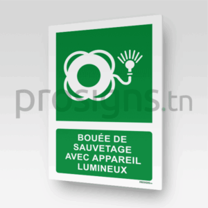 E042m - Bouée de sauvetage avec appareil lumineux