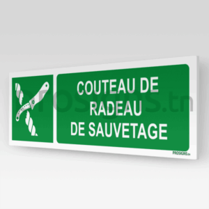 E035hm - Couteau de radeau de sauvetage