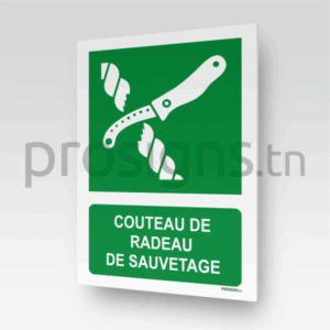 E035m - Couteau de radeau de sauvetage