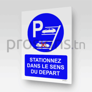 HN107 - Stationnez dans le sens du départ