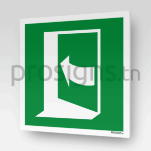 E022 - Porte qui s’ouvre en poussant sur son côté gauche