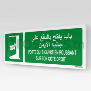 E023hmar - Porte qui s’ouvre en poussant sur son côté droit باب يفتح بالدفع على جانبه الأيمن