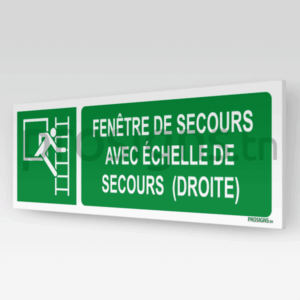 E016Rhm - Fenêtre de secours avec échelle de secours (droite)