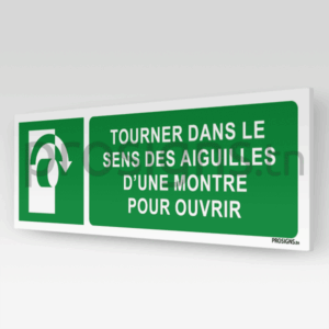 E019hm - Tourner dans le sens des aiguilles d’une montre pour ouvrir