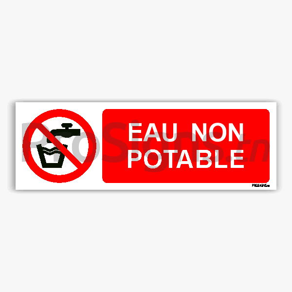 Cartello 'Acqua Non Potabile' Diametro 200 Mm - Norma EN ISO 7010, Per Ambienti Industriali Interni/Esterni