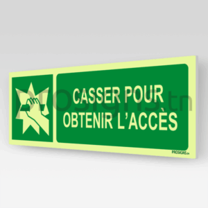 Panneau Photoluminescent / Phosphorescent / ‘Glow-in-the-dark’. PLE008hm - Casser pour obtenir l’accès