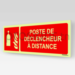 Panneau Photoluminescent / Phosphorescent / ‘Glow-in-the-dark’. PLF014hm - Poste de déclencheur à distance