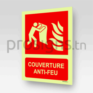 Panneau Photoluminescent / Phosphorescent / ‘Glow-in-the-dark’. PLF016m - Couverture anti-feu