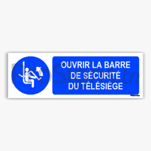 M034hm - Ouvrir la barre de sécurité du télésiège