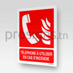 F006m - Téléphone à utiliser en cas d’incendie