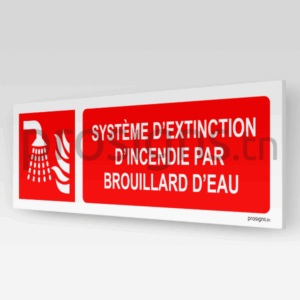 F011hm - Système d’extinction d’incendie par brouillard d’eau