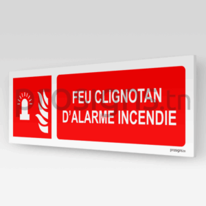 F018hm - Feu clignotant d’alarme incendie