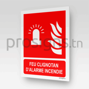 F018m - Feu clignotant d’alarme incendie