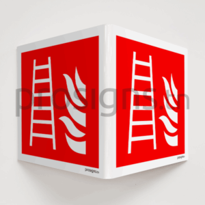Panneau angulaire 3D. F003 – Echelle d’incendie