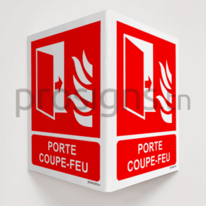 Panneau angulaire 3D. F007m – Porte coupe-feu