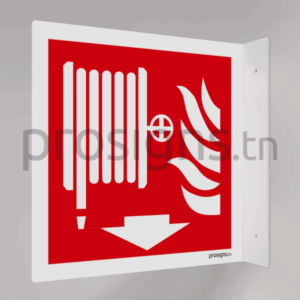 Plaque / Panneau drapeau. F0021 – Robinet d’incendie armé