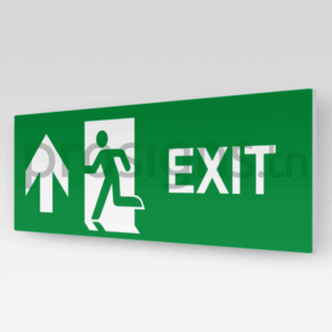 A0/E001m - Sortie de secours (PVC, 30x10cm)