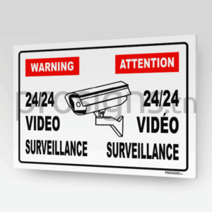 HN108 - Video surveillance (Autocollant, 30x21cm)
