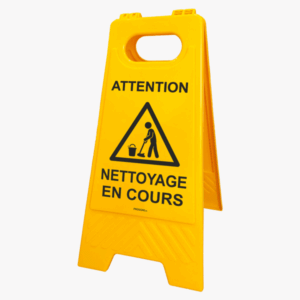 Chevalet de signalisation - Nettoyage en Cours