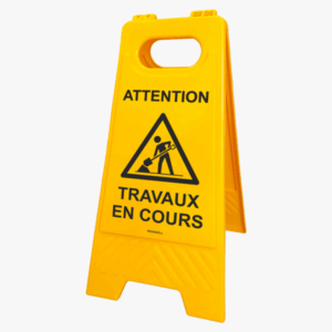 Chevalet de signalisation - Travaux en Cours