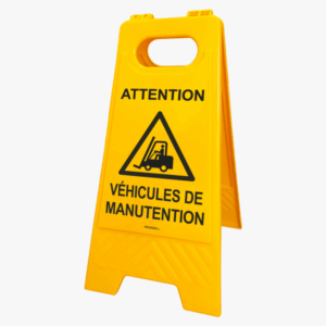 Chevalet de signalisation - Véhicules de manutention